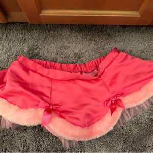 Super short, super sexy pink Sexy Little Things skirt, one size